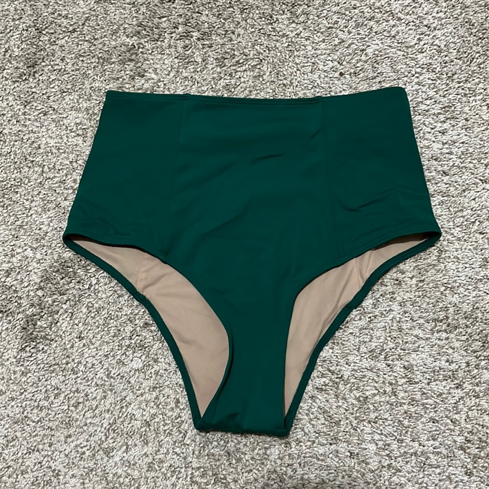 Green high waisted kortni jeans bottoms